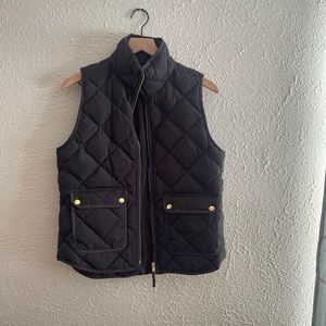 J Crew Puffer Vest Black